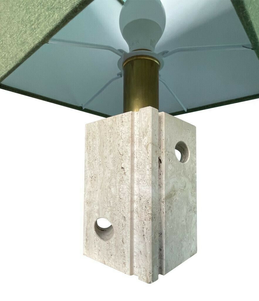 A Pair Of 1970s Sculptural Italian Travertine Lamps By Fratelli Mannelli photo Lighting