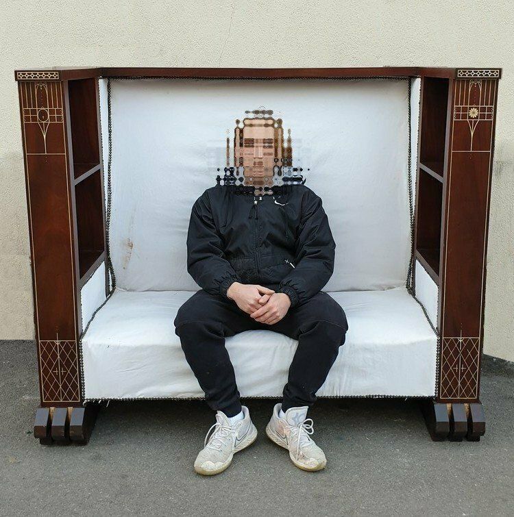 Large Jungendstil Bench, From Center, Late 19th Early 20th Century photo furniture