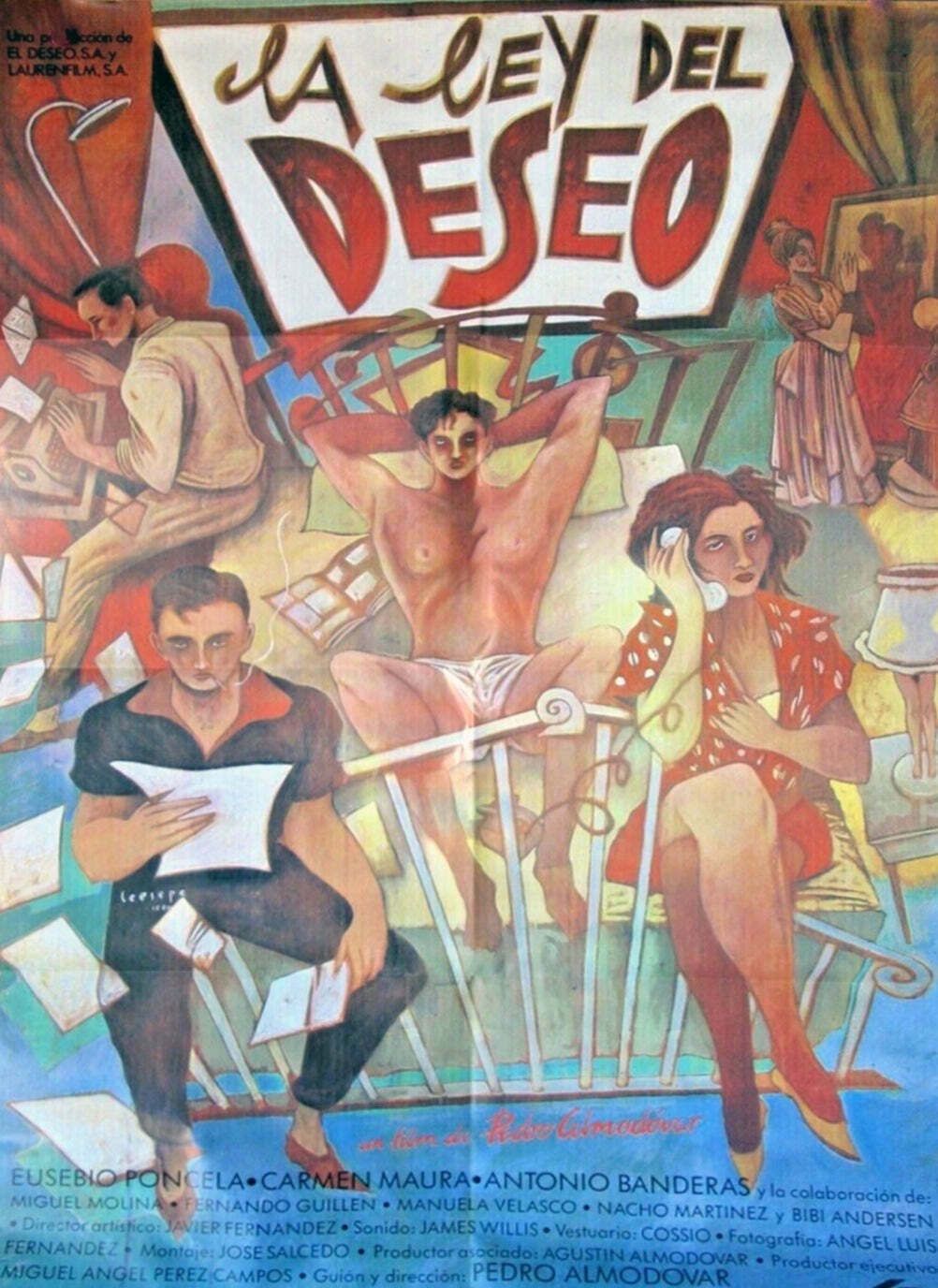 La Ley Deseo   Law Of Desire (Spanish)original Vintage Poster