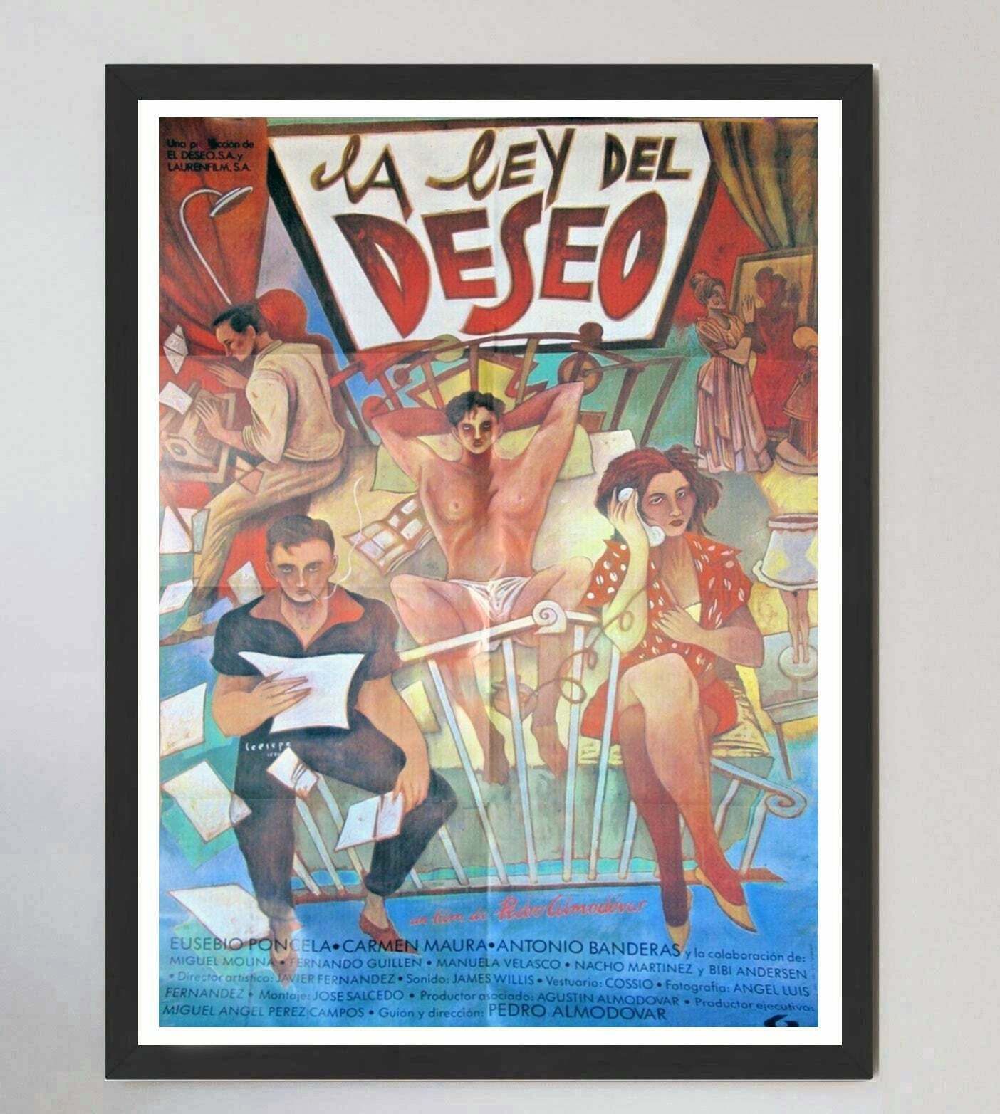 La Ley Deseo   Law Of Desire (Spanish)original Vintage Poster photo furniture