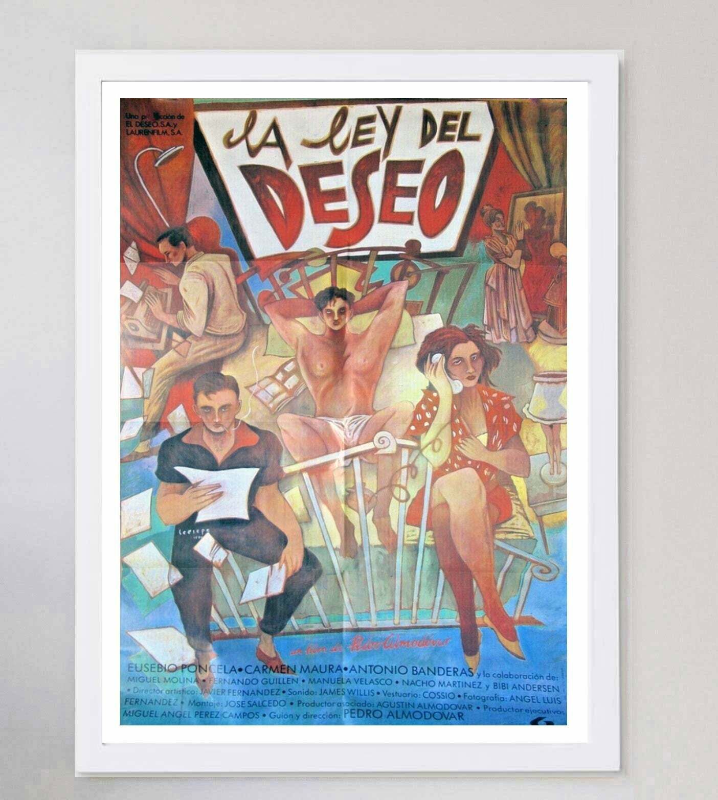 La Ley Deseo   Law Of Desire (Spanish)Original Vintage Poster photo for sale