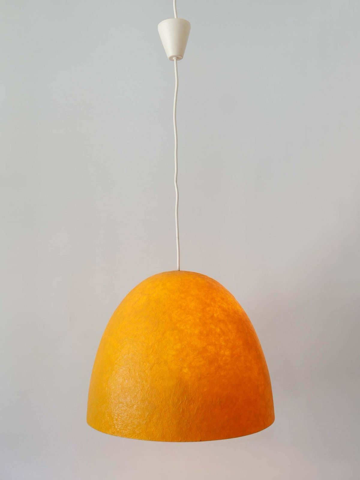 Rare Mid Century Modern Fibreglass Pendant Lamp Or Hanging Light Germany 1970s photo Lighting