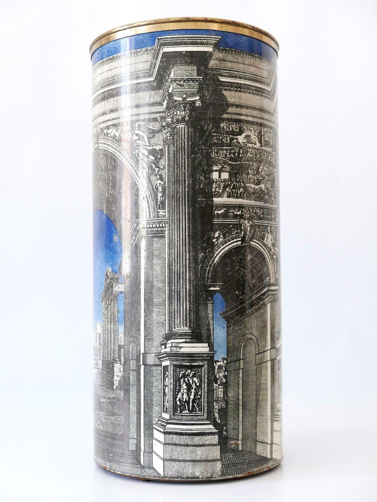 Early Mid Century Modern 'Roman Arch' Umbrella Stand By Piero Fornasetti 1950s photo vinterior