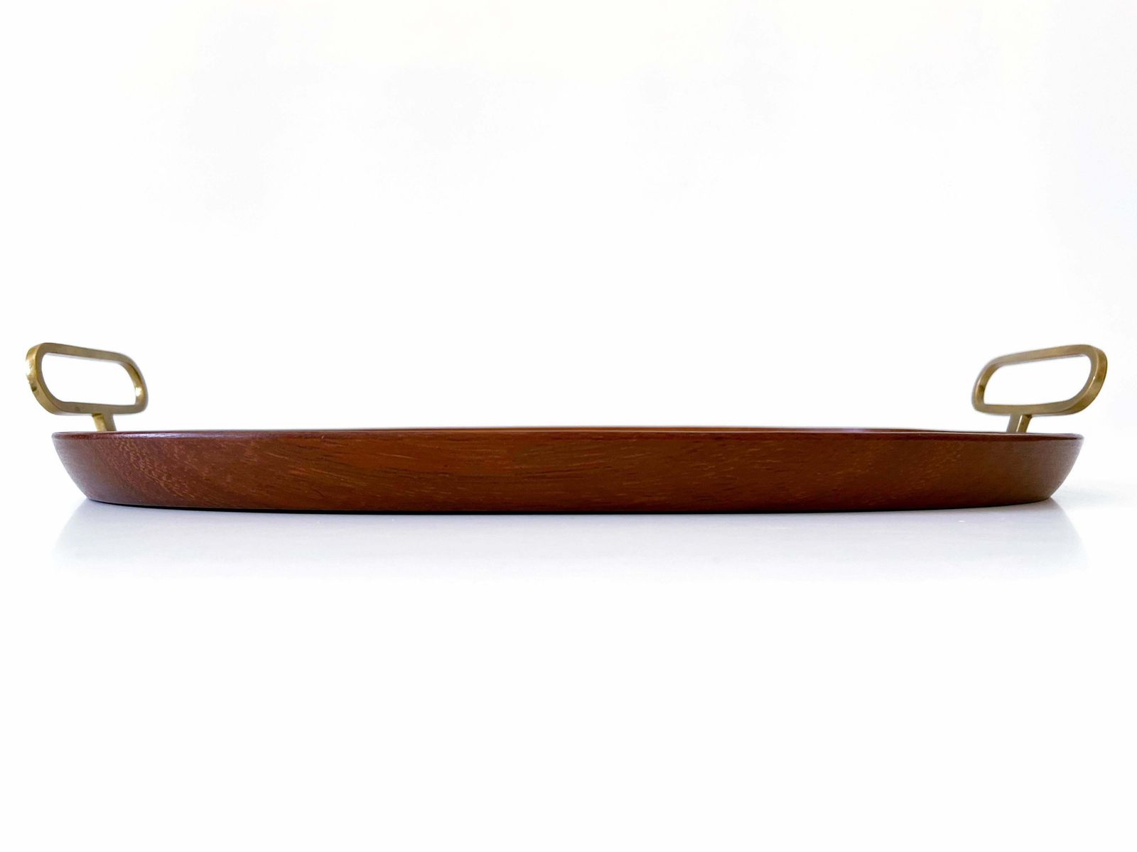 photo furniture Extremely Rare Mid Century Modern Teak Serving Tray By Carl Auböck Austria 1950s