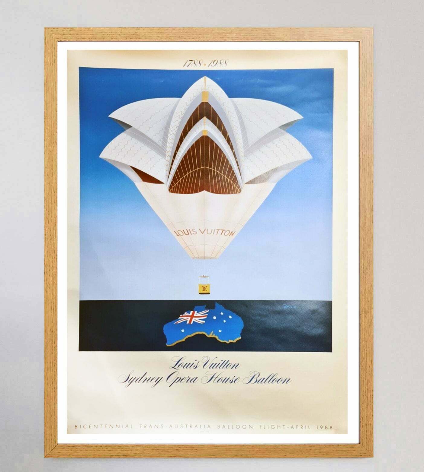Louis Vuitton Sydney Opera House Balloon Original Vintage Poster photo Art