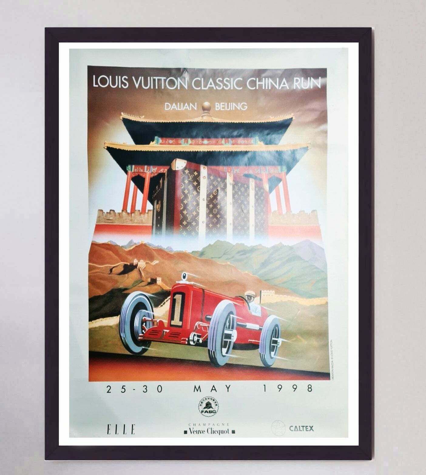 Louis Vuitton Classic China Run 1998 Original Vintage Poster photo furniture
