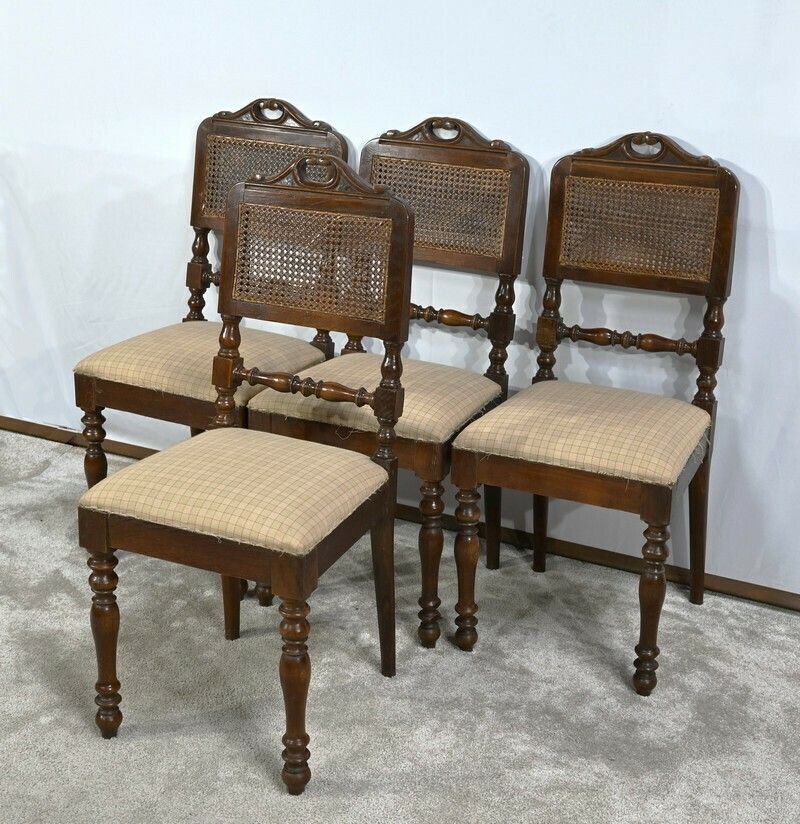 Suite Of 4 Chairs, Louis Philippe Period   2nd Part Of The 19th Century photo for sale
