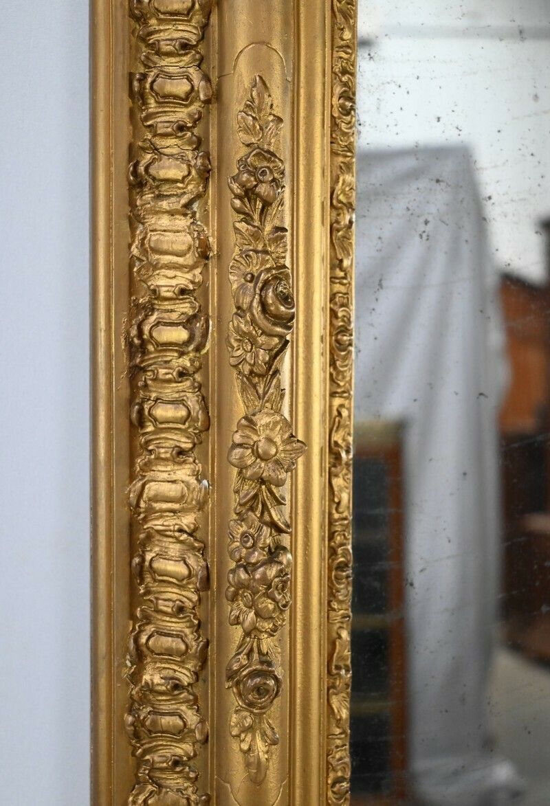 2090.9 Important Mirror In Golden Wood   1st Part Of The 19th Century photo