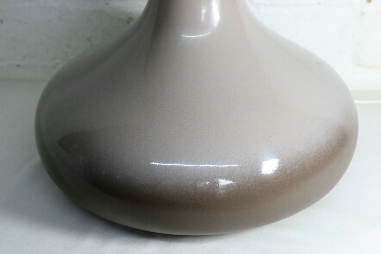 Vintage Table Lamp Fdc Faïencerie De Charolles French Ceramic Lamp 1980's photo 130.0