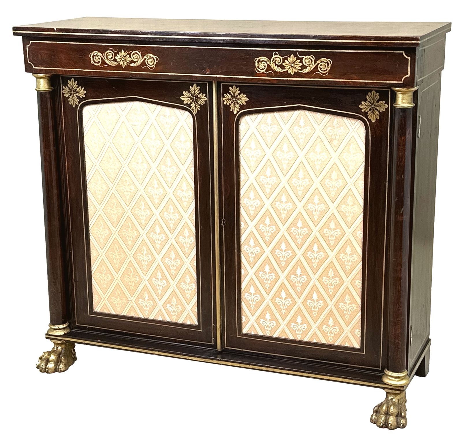 Regency Simulated Rosewood Side Cabinet (England, Circa 1820)