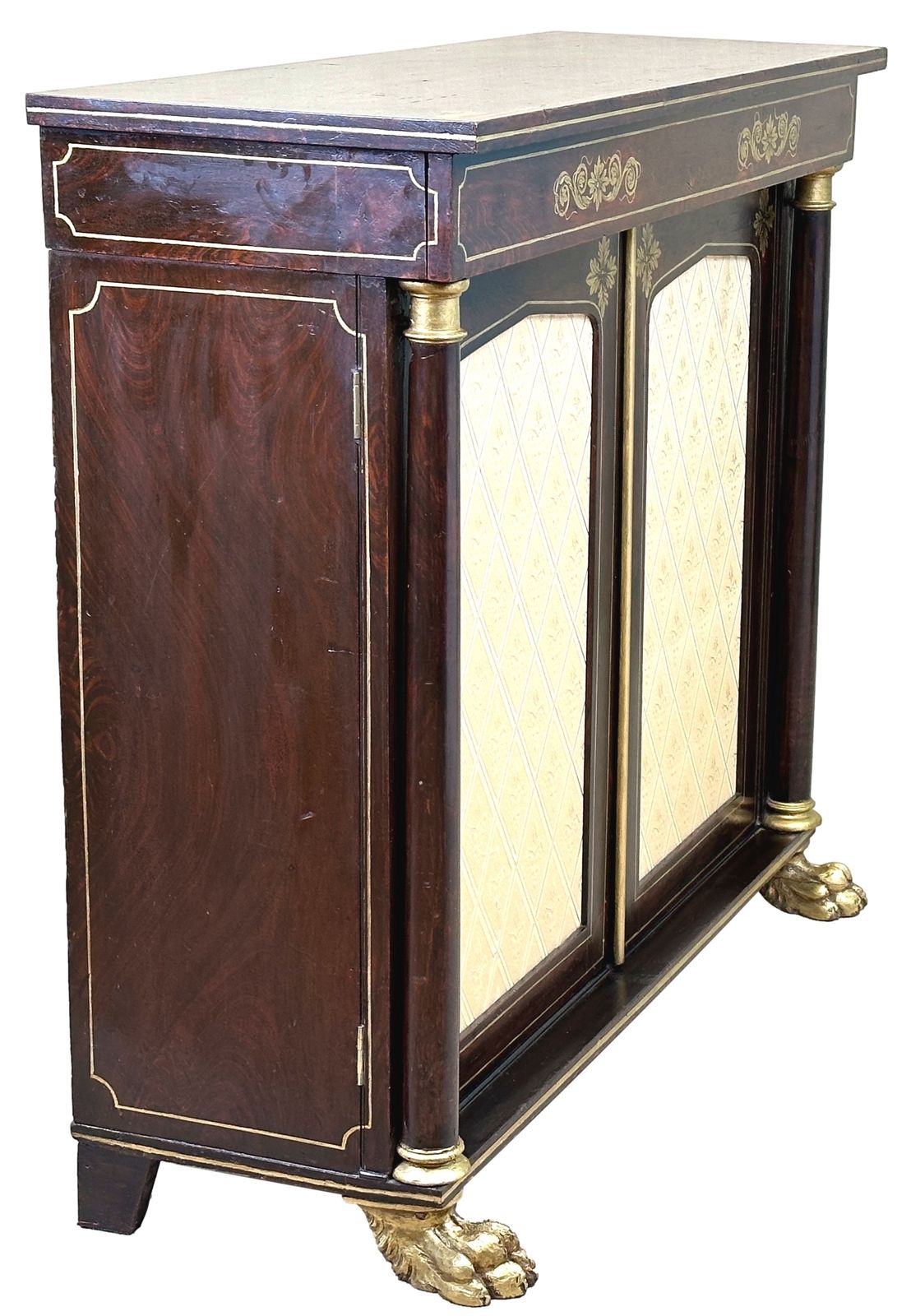 Regency Simulated Rosewood Side Cabinet (England, Circa 1820) photo Furniture