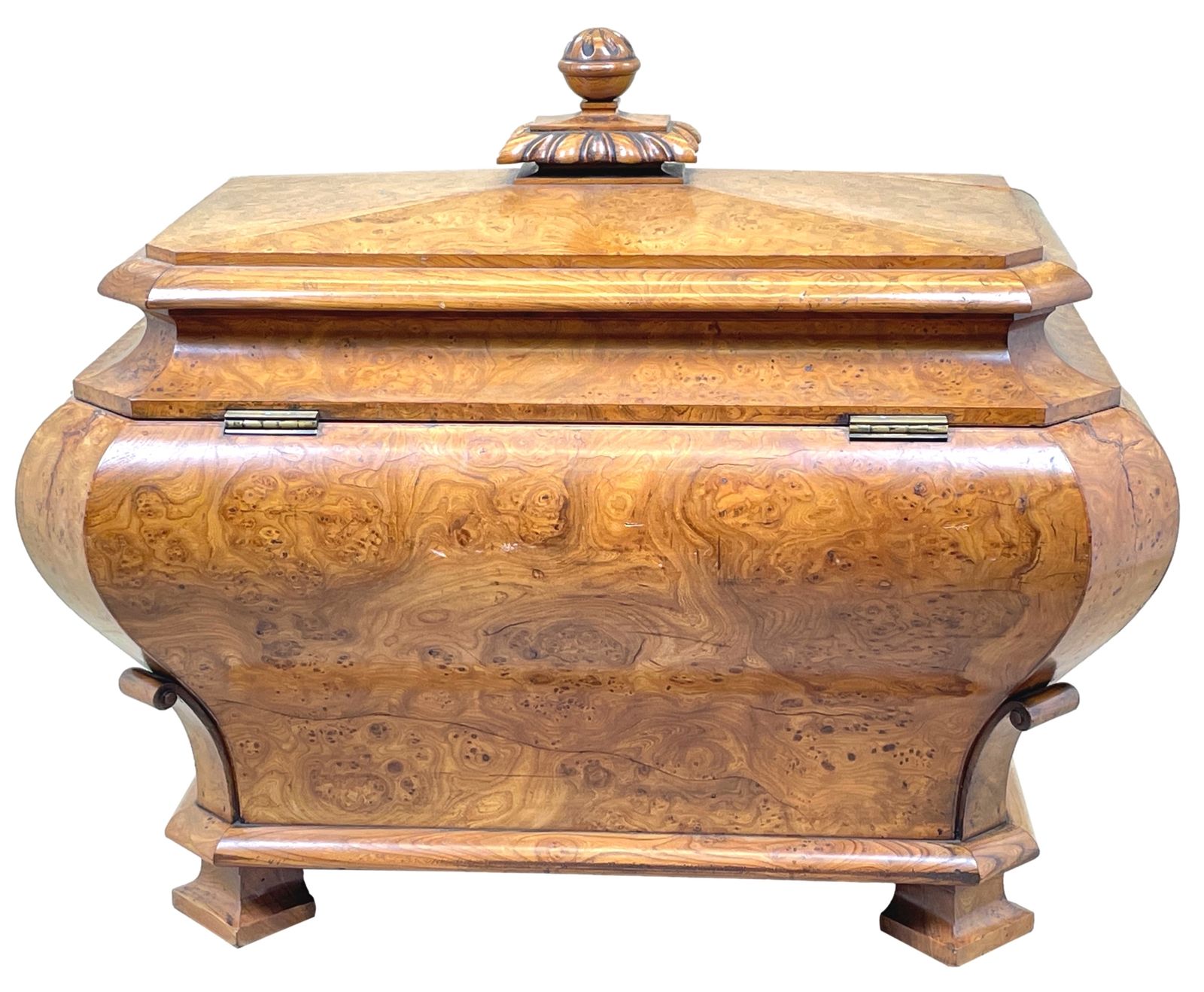 Regency 19th Century Burr Elm Cellarette (England, Circa 1835) photo furniture