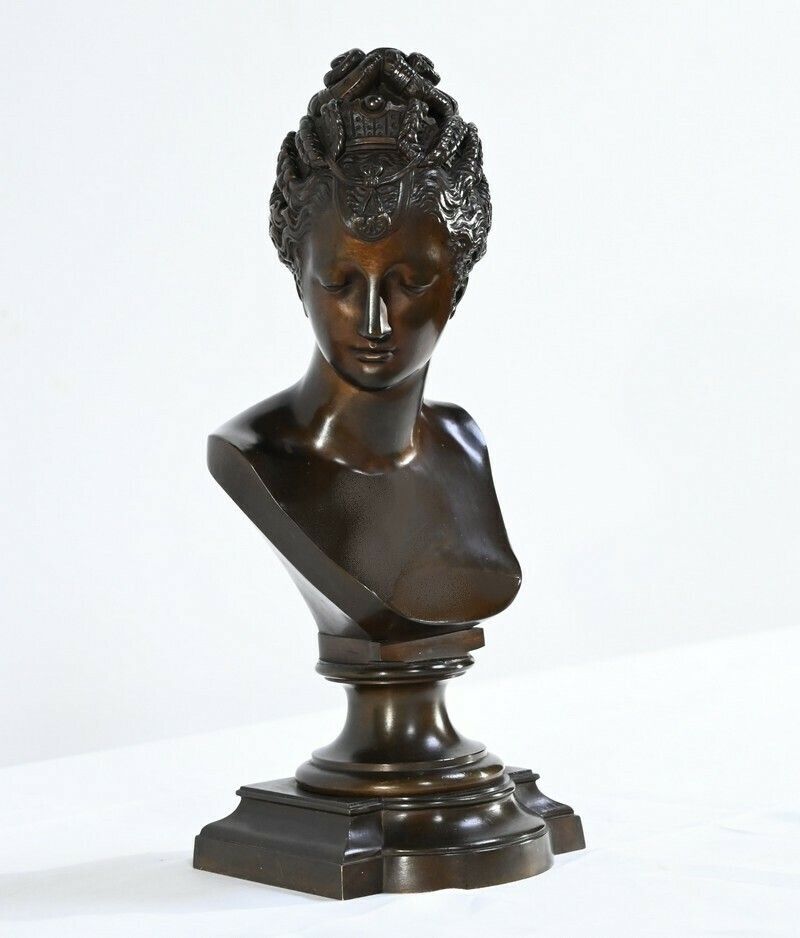 Bronze Bust Of Diane De Poitiers, After J.Goujon   Late 19th Century photo furniture