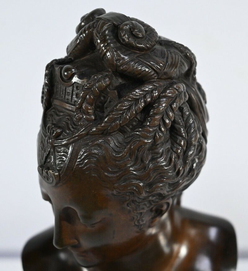 Bronze Bust Of Diane De Poitiers, After J.Goujon   Late 19th Century photo vintage