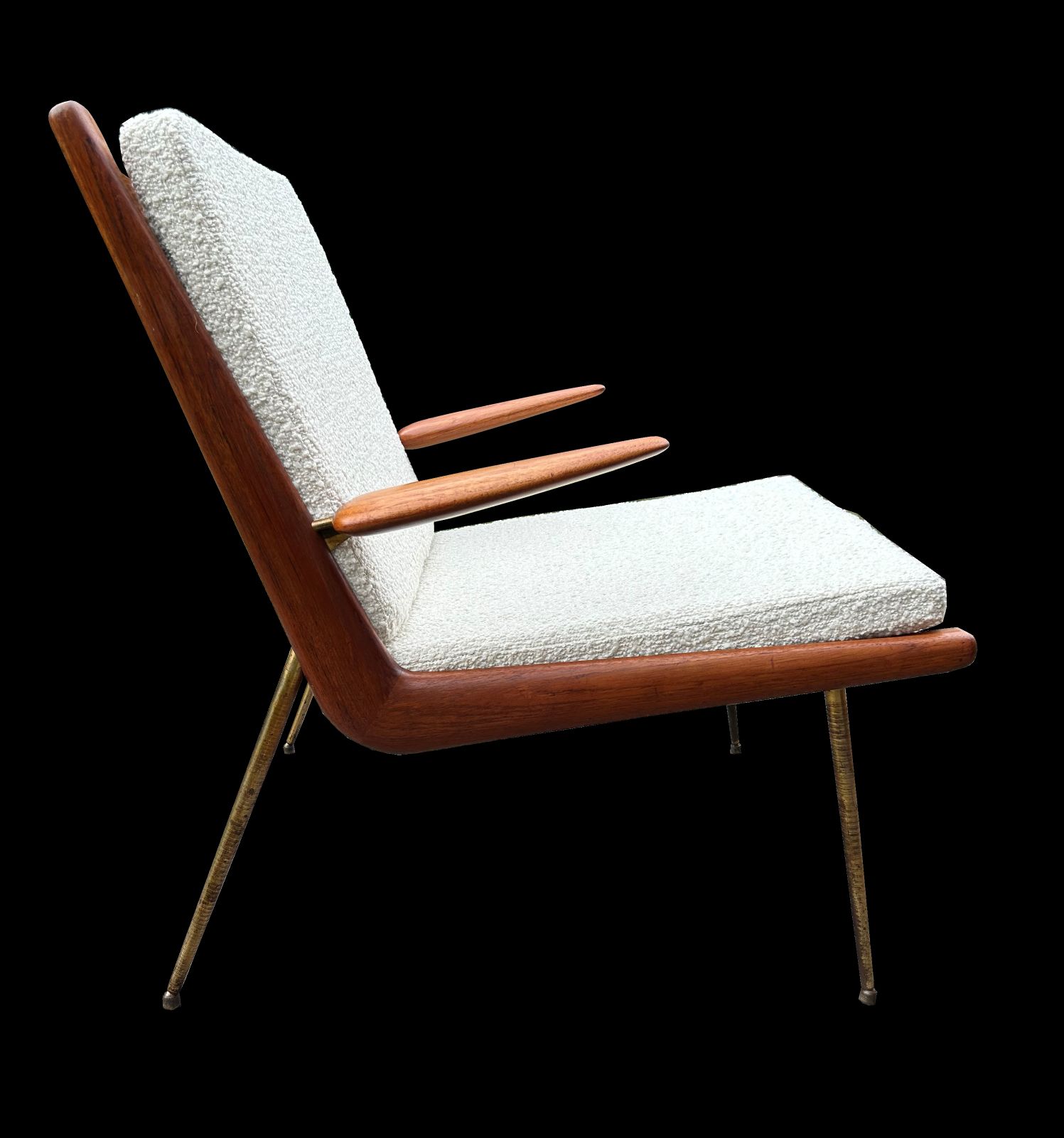 Boomerang Chair With Arms By Peter Hvidt And Orla Molgaard Nielsen For France & Son