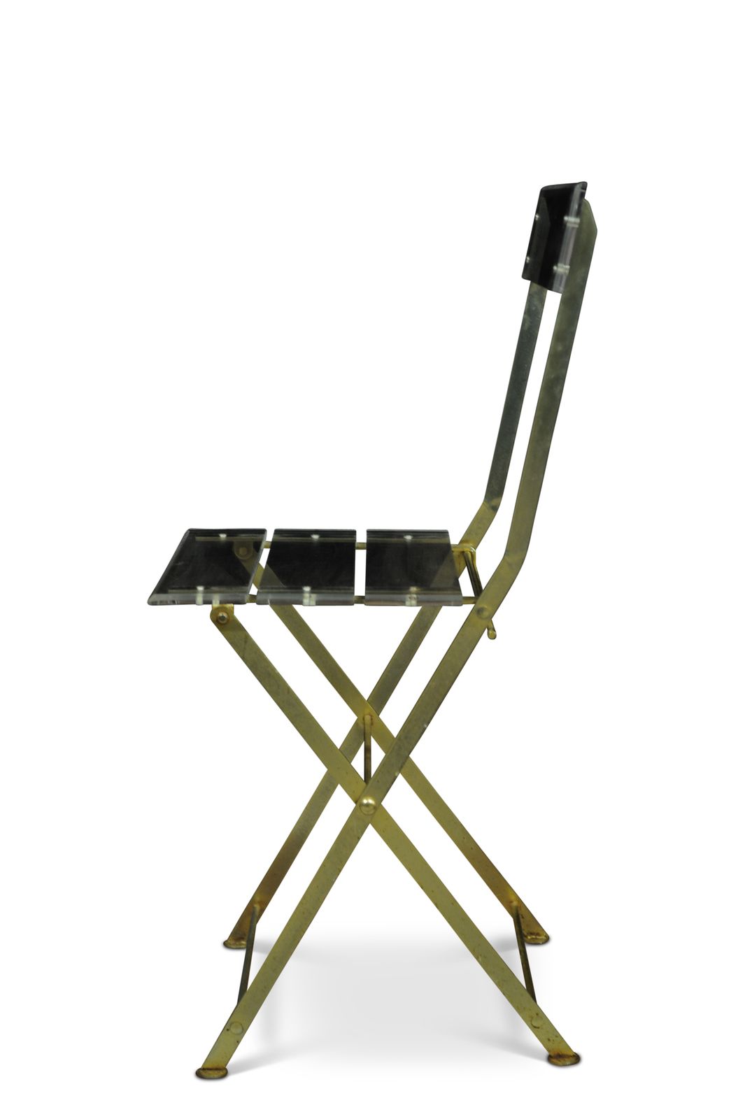 Lucite Folding Chair By Yonel Lebovici And Bernard Berthet For Marais International Known As "Les Invisibles" Ol photo for sale
