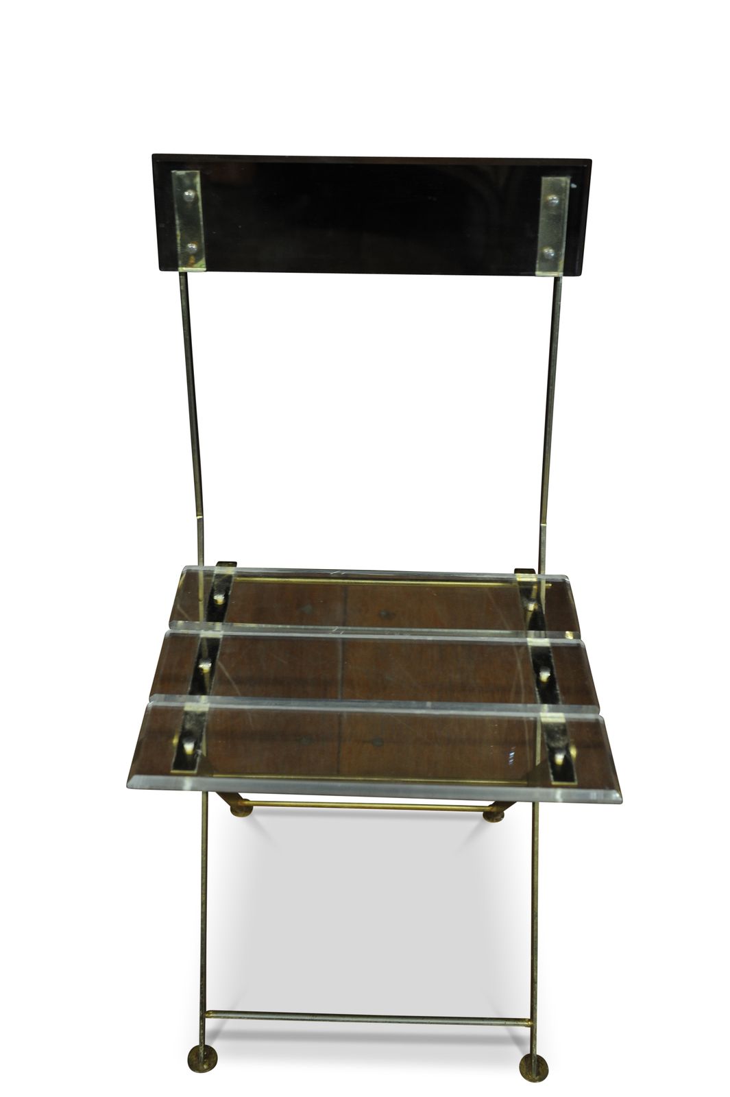 Lucite Folding Chair By Yonel Lebovici And Bernard Berthet For Marais International Known As "Les Invisibles" Ol photo vinterior