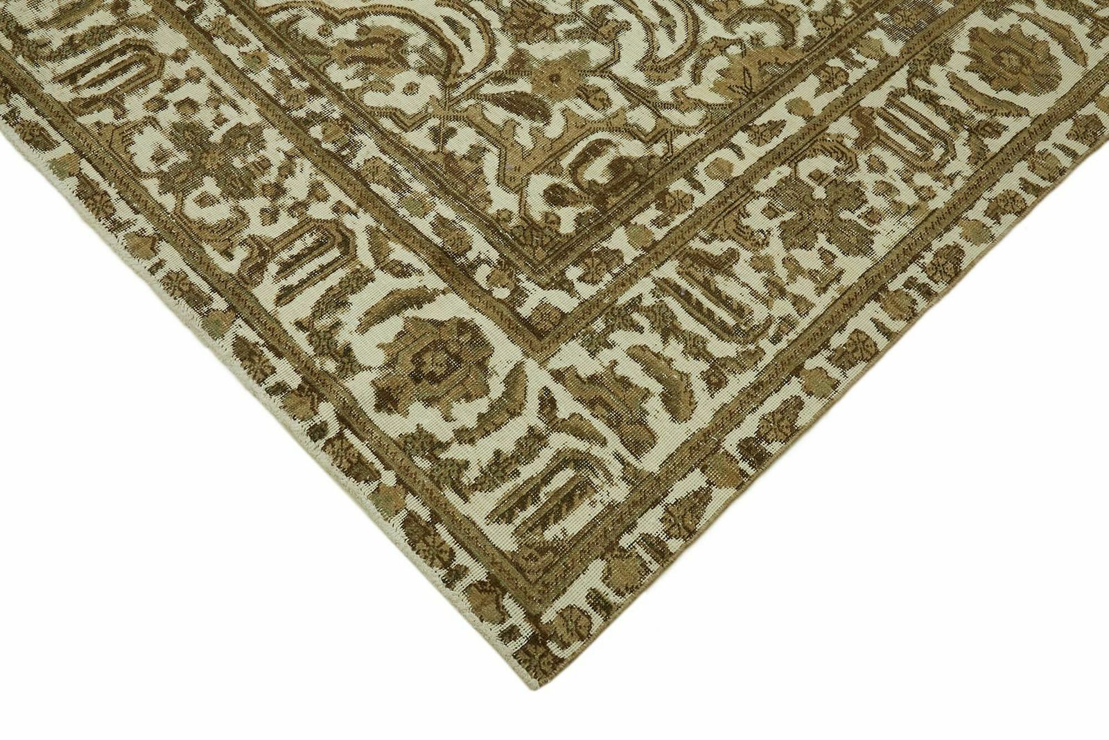Handmade Beige 1980's Vintage Large Area Rug ( 330 X 250 Cm ) photo Textiles