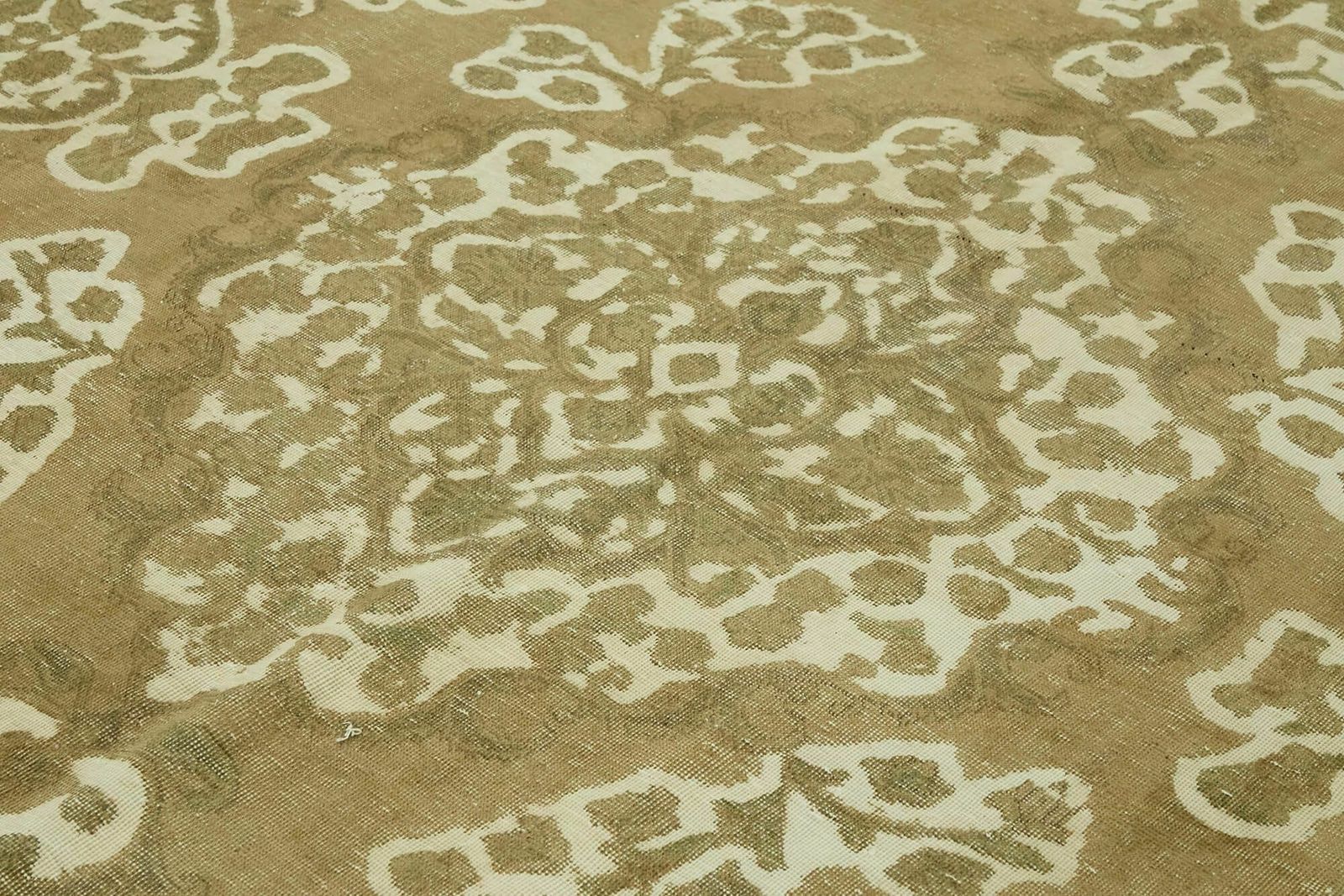 Handmade 1980's Beige Vintage Large Area Rug ( 366 X 283 Cm ) photo 3325.0