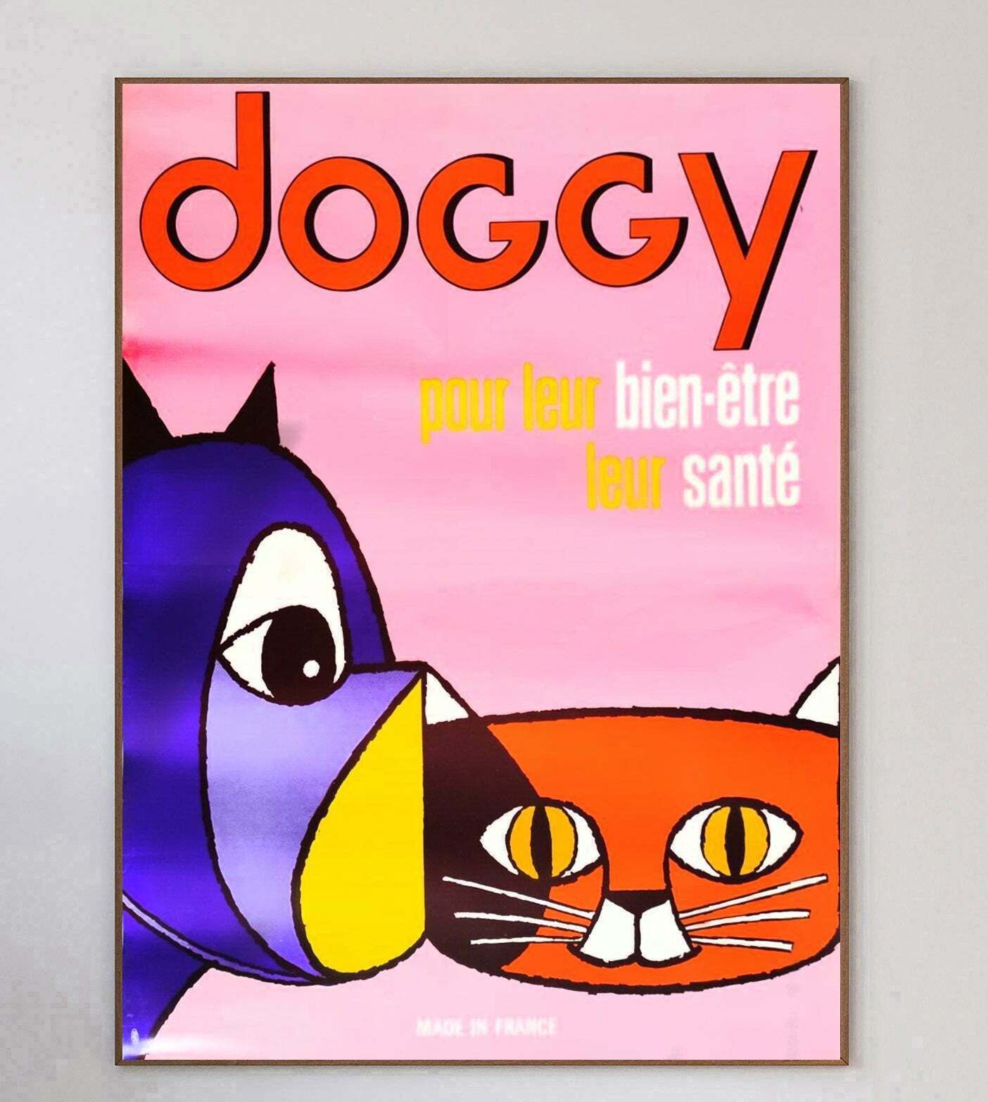Doggy Food   For Dogs & Cats Original Vintage Poster photo 530.0