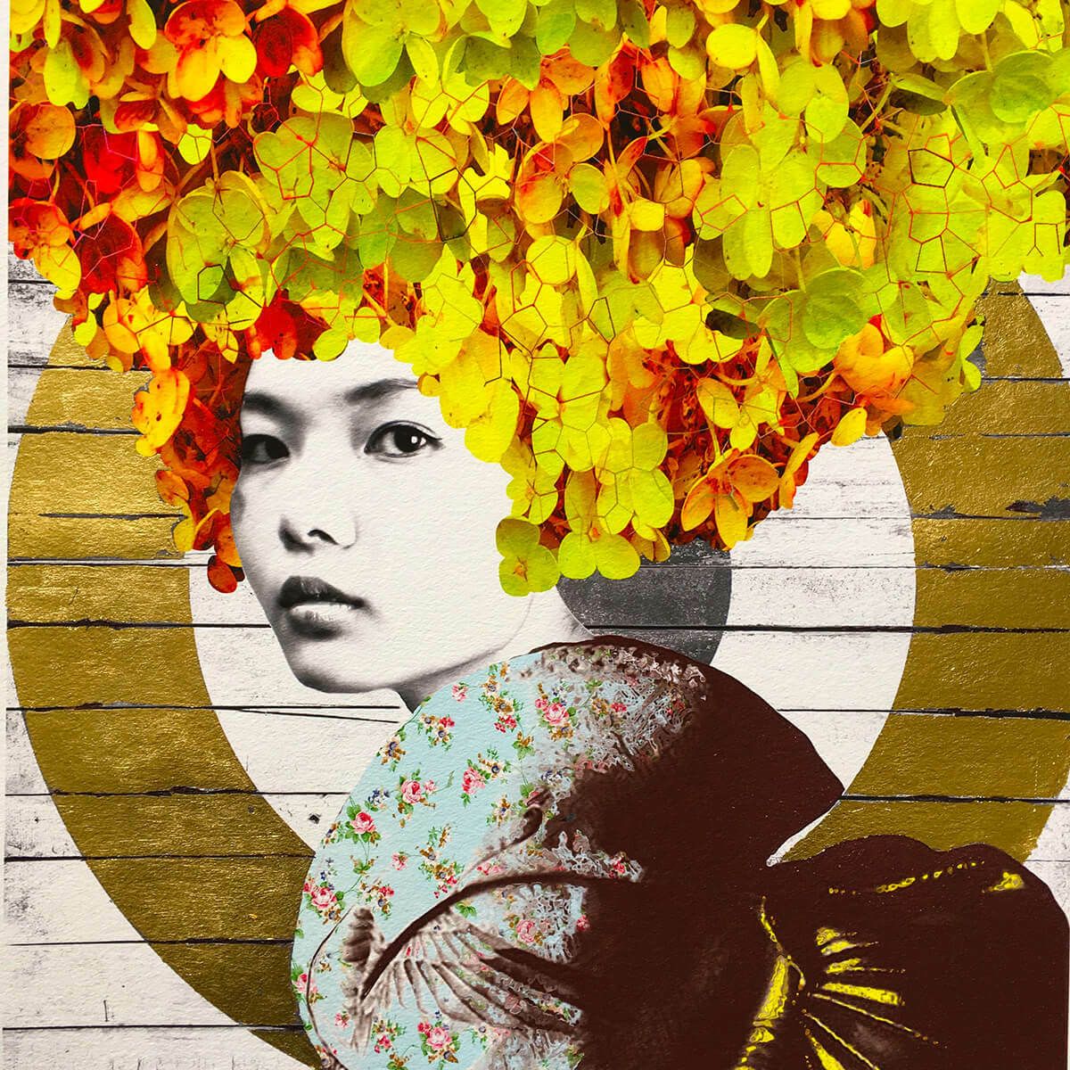 Lemon Crush In Gold Leaf, Oriental