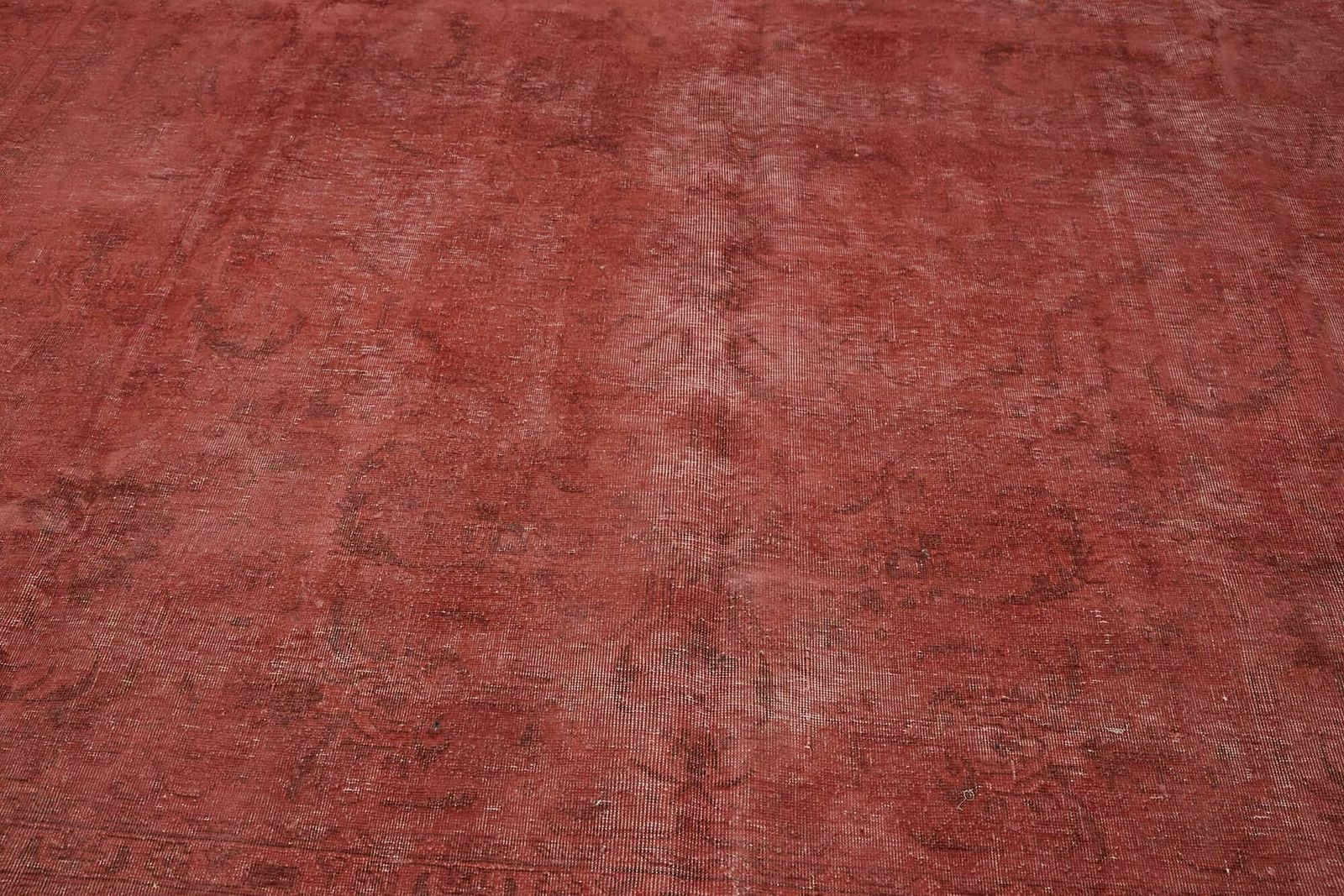 photo for sale Handmade Vintage 1980's Red Over Dyed Area Rug ( 397 X 297 Cm )