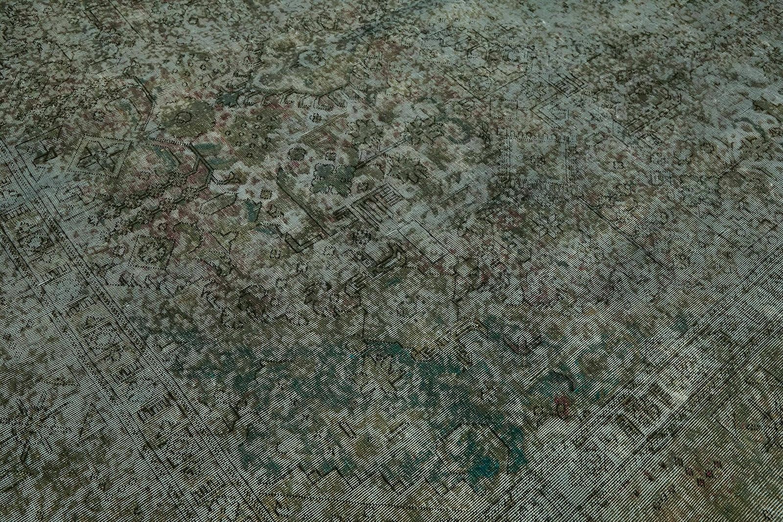 photo furniture Handmade Gray Over Dyed Large 1980's Vintage Area Rug ( 387 X 295 Cm )