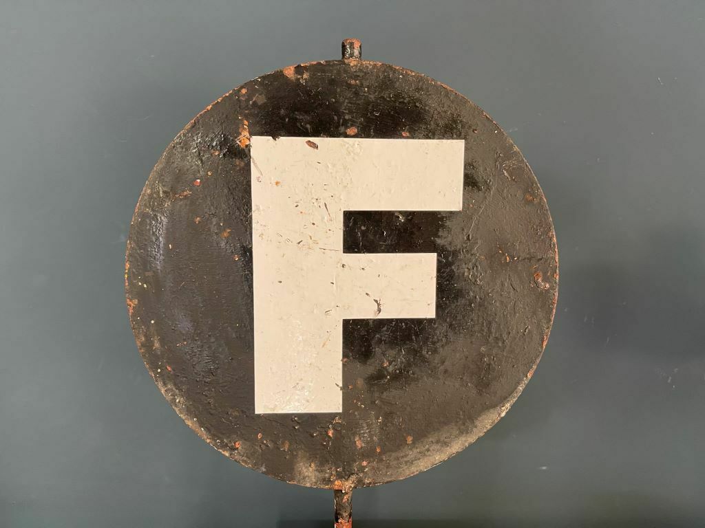 Mid Century Hand Painted Fairground Ride Sign – Final photo for sale