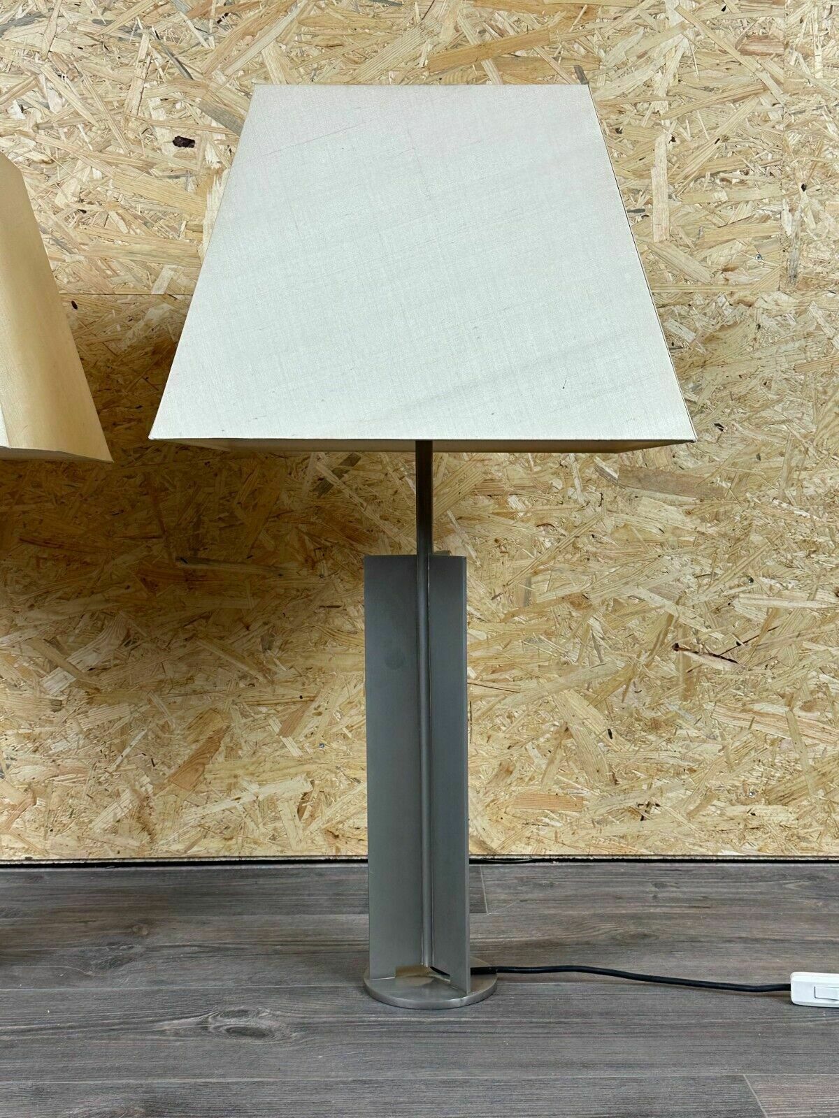 2x 60s 70s Xl Table Lamp Table Lamp Aluminum Metal Space Age Design photo Lighting