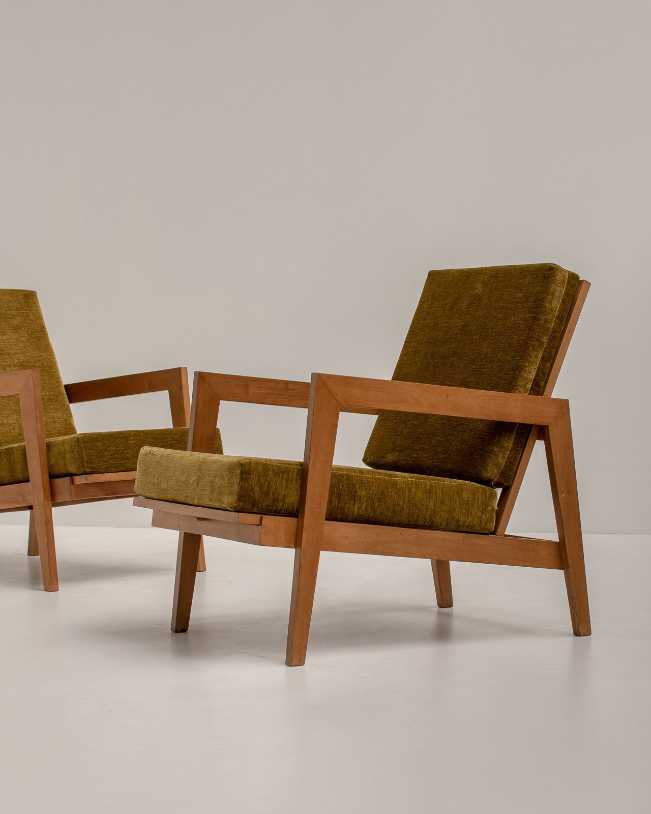 Furniture Pair Of French Reconstruction Armchairs, France 1960s photo