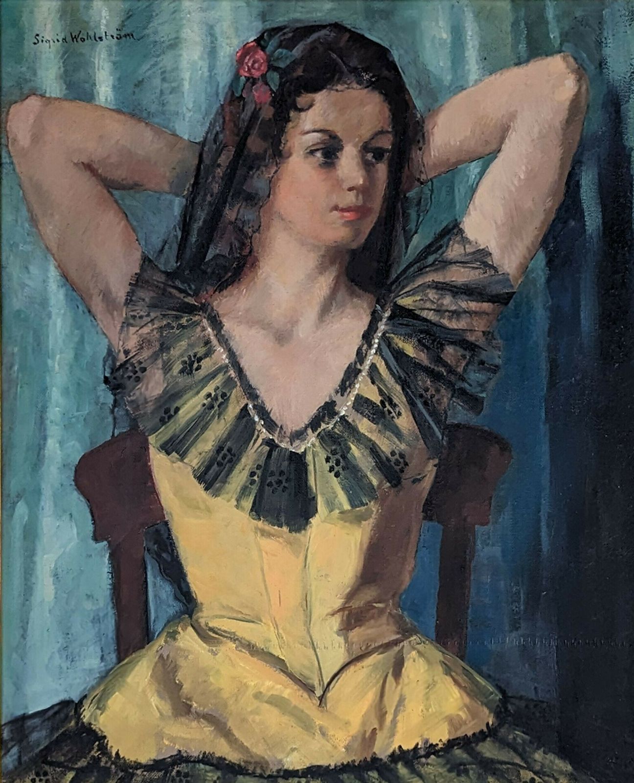 20th Century Swedish School ‘The Yellow Dress’ photo furniture
