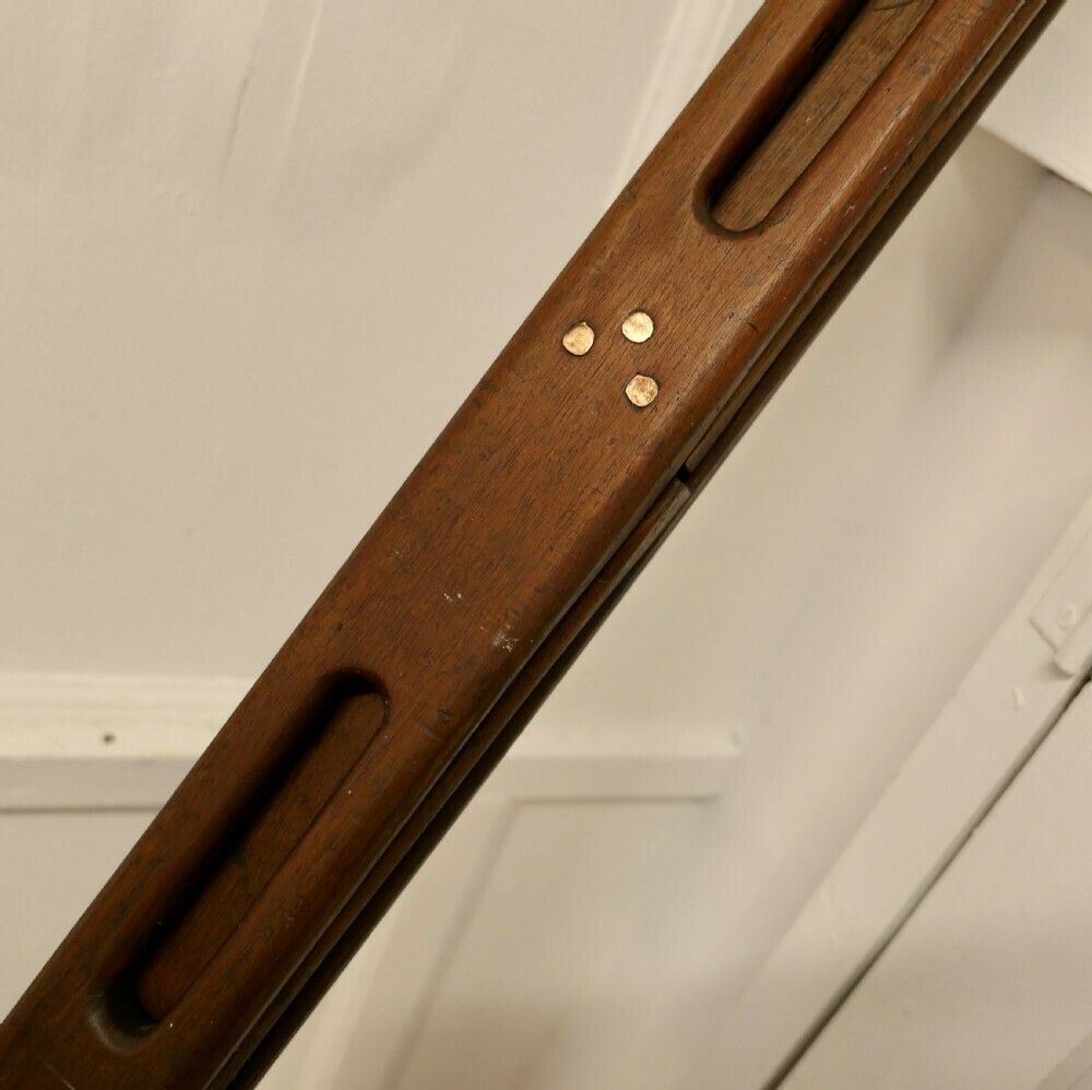 Vintage Folding Teak And Brass Yacht Ladder photo buy