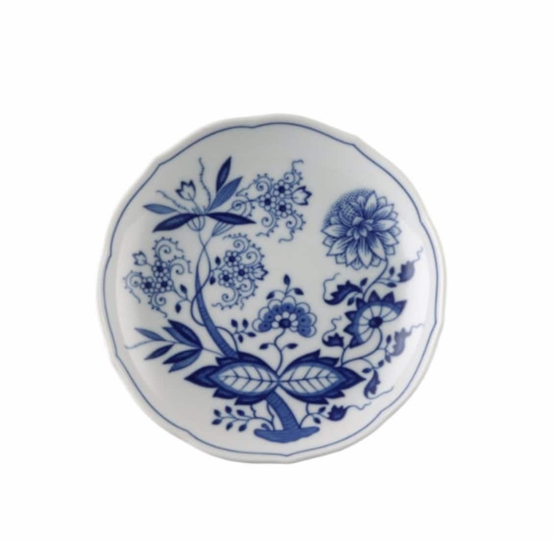 6x Blauw Uienpatroon Soepset | Crèmesoepkop Met Schotel | Hutschenreuther photo for sale
