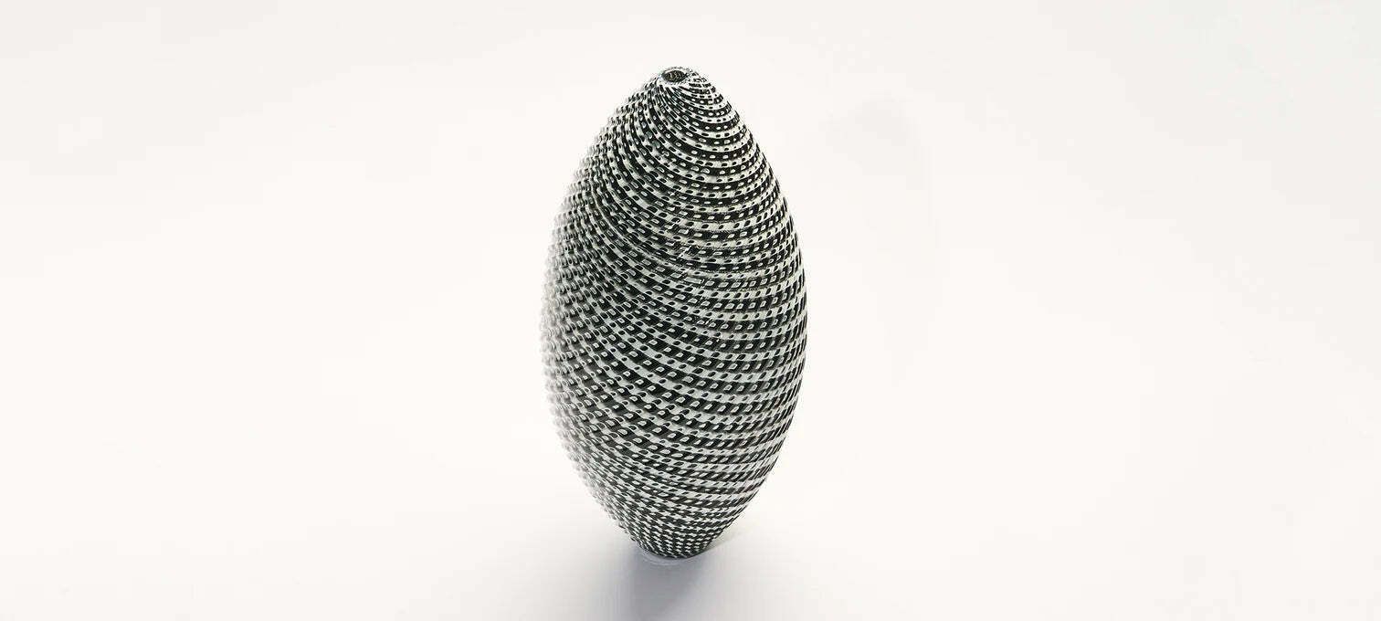 Black & White Woven Large Ovoid photo furniture