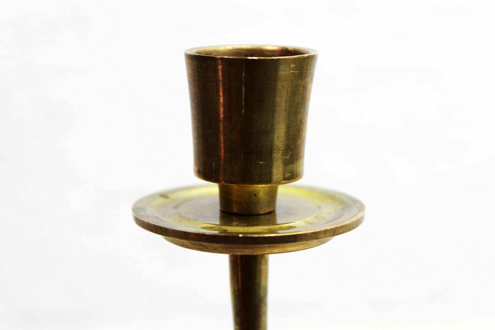 Vintage Musical Note Brass Candlestick photo vintage