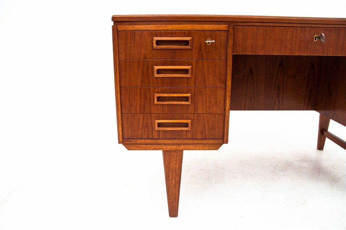 photo for sale Teak Desk, Denmark, 1960s. After Restoration.