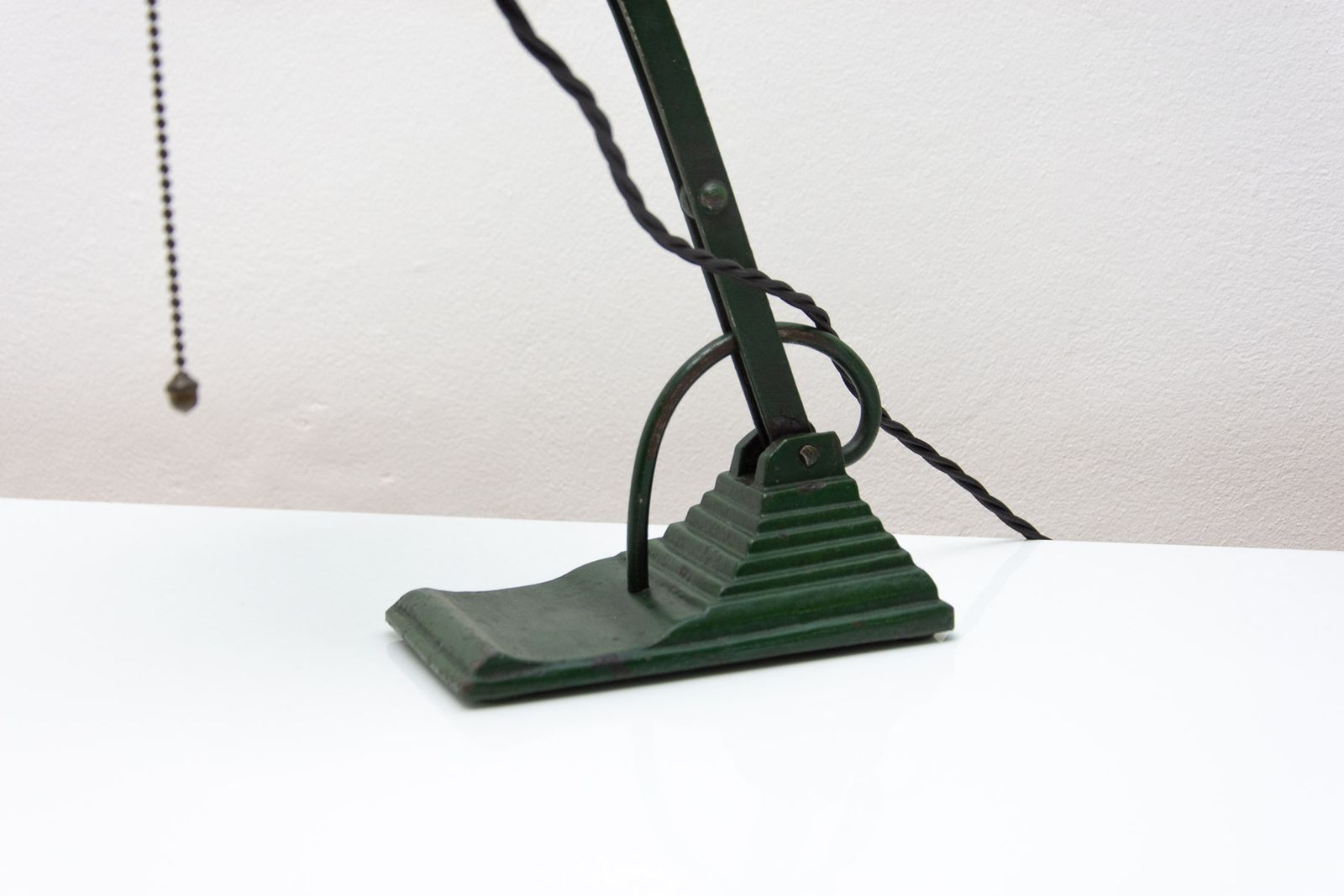 Art Deco Bankers Lamp, 1930s, Bohemia photo Lighting