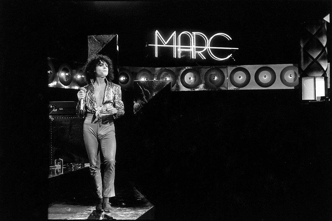 English Singer Songwriter, Musician, Guitarist, And Poet Marc Bolan Performing On His Granada Television Show, ‘Marc’ In Manchester, August 23, 1977.