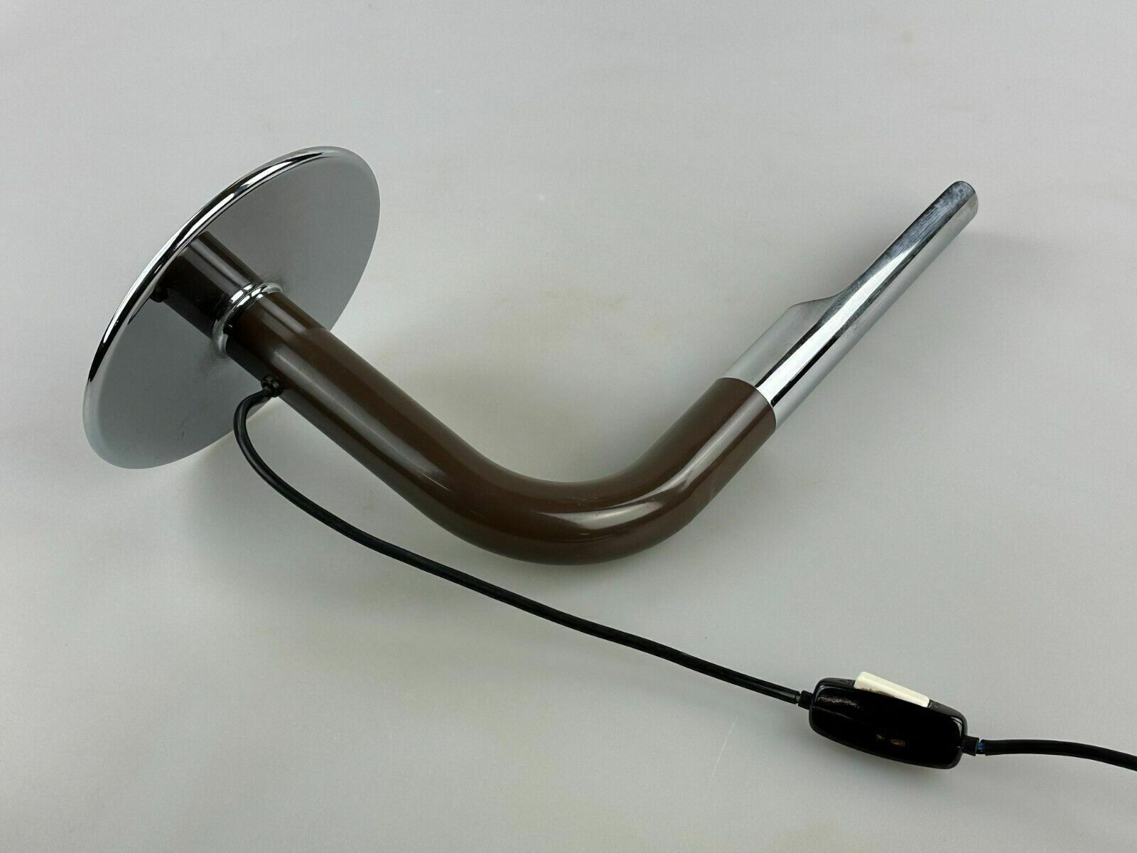 photo vintage 60s 70s Table Lamp Ingo Maurer Gulp Tube Lamp Chrome Metal Space Age