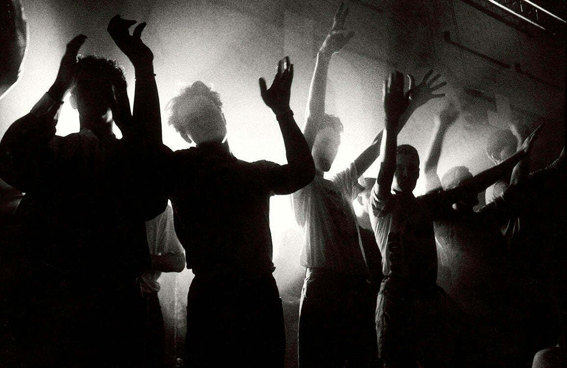 Kevin Cummins, Clubbers At The Hacienda In Manchester For A Popular Acid House Night, ‘Hot’, October 5, 1988.