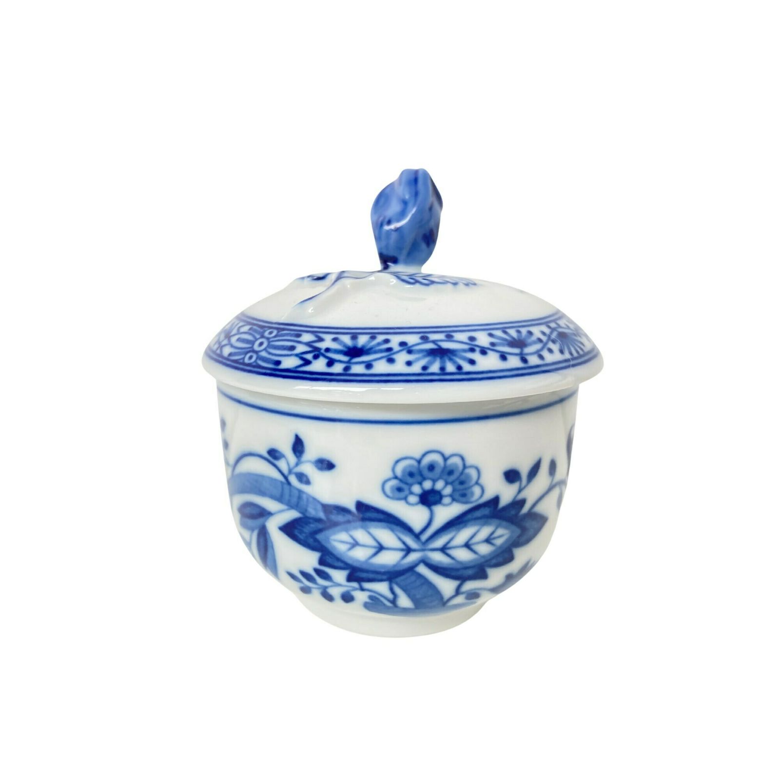 Porseleinen Room  En Suikerset | 3 Delig | Blauw Uienpatroon | Hutschenreuther (Rosenthal) photo furniture