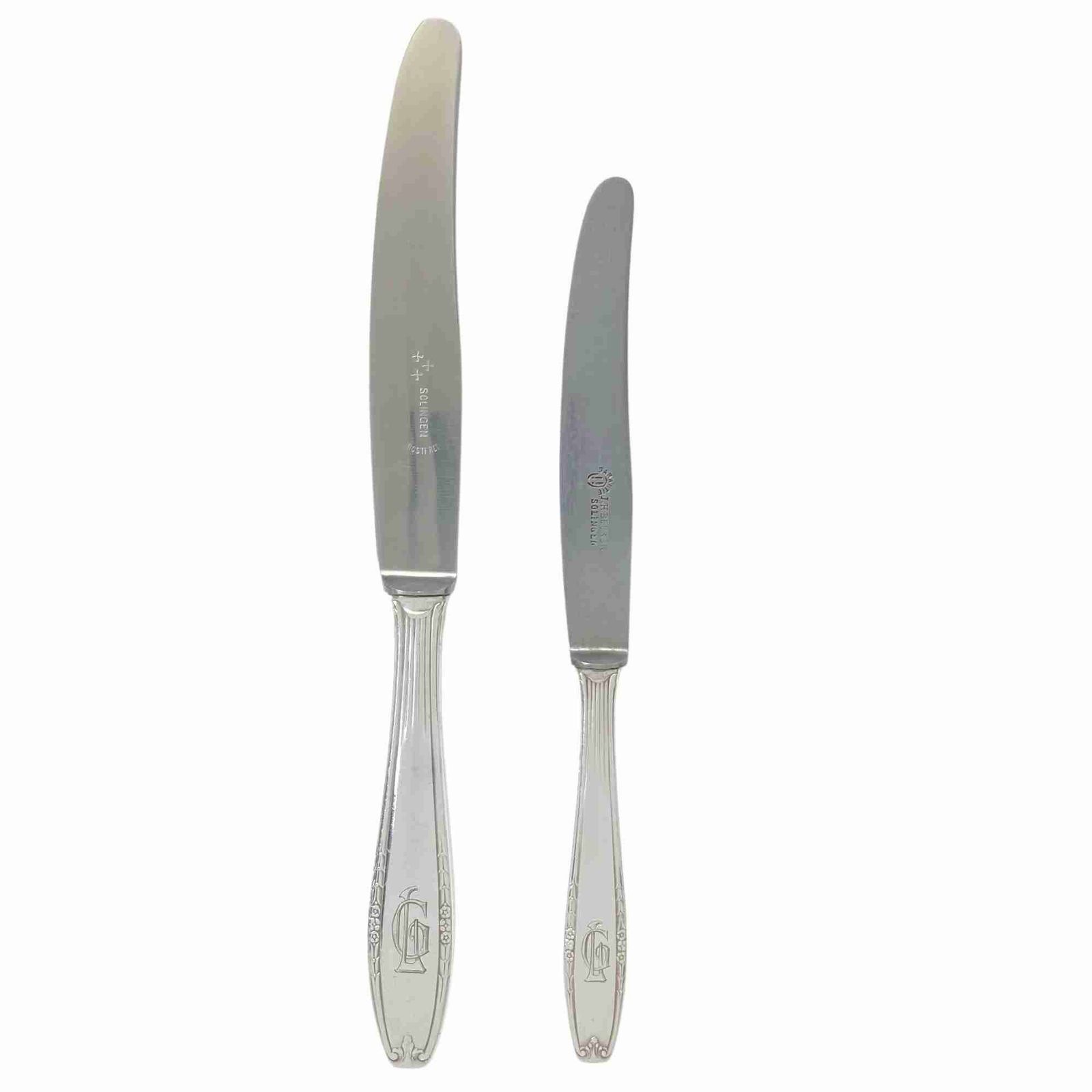 Monogram Silver Flatware | 52pcs| Antique | Silver Plate | By Aws Wellner! photo buy
