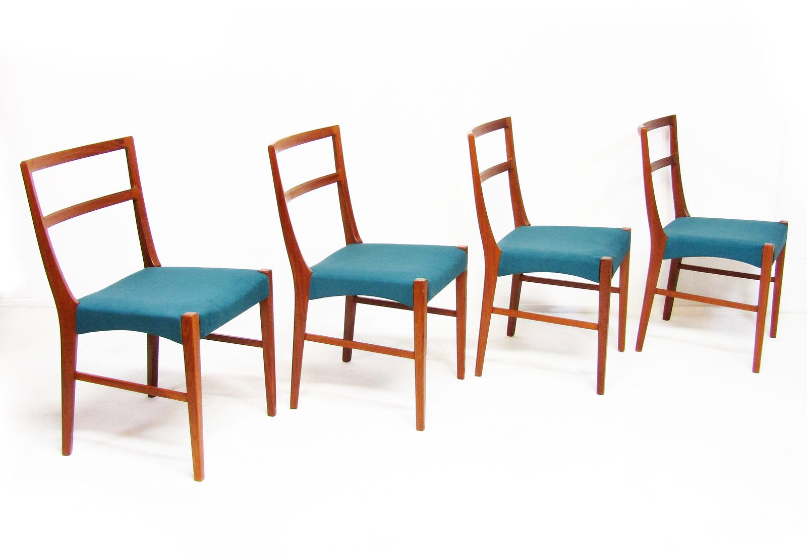 photo for sale Set Of Four 1960s Danish Dining Chairs By Johannes Andersen For Bernhard Pedersen