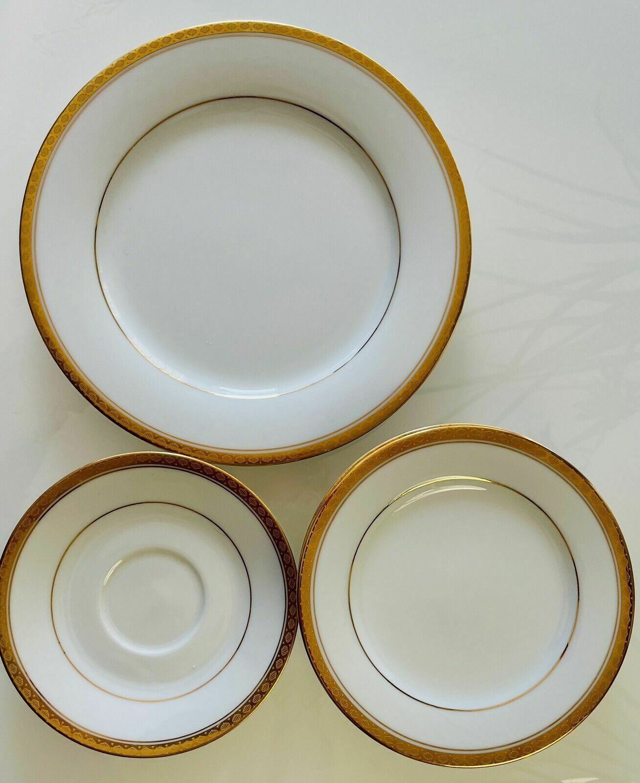 Home Decor Noritake Richmond Pattern Porcelain, 5 Side Plates, 1 Dinner Plate, 1 Saucer 60s photo