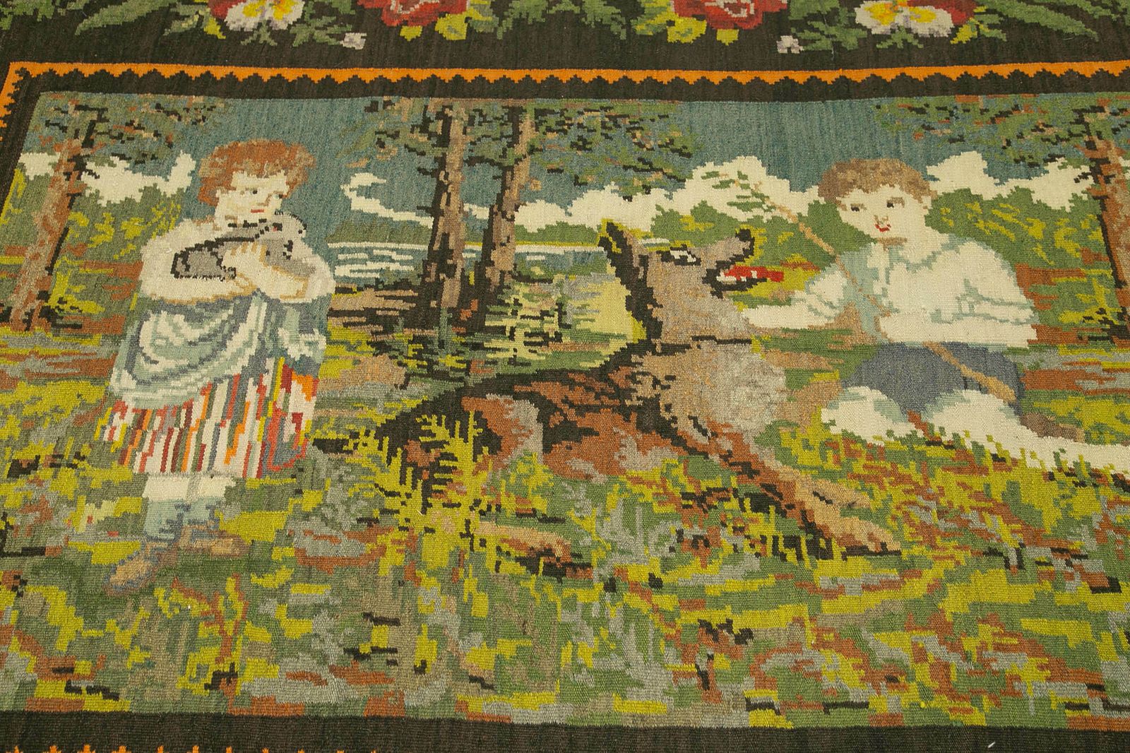 Antique Moldovian Kilim 240 X 192 Sku 23428 photo 700.0
