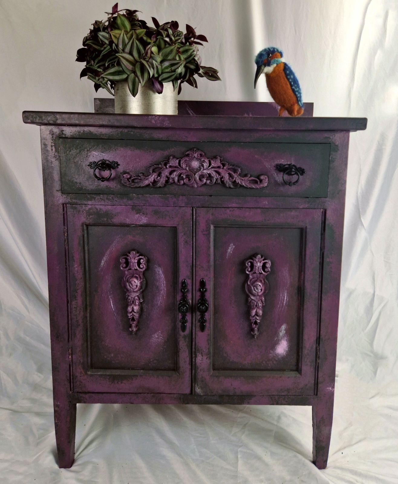 Gothic Sideboard With Floral Outlays • Handmade Furniture By Ripleys Nest