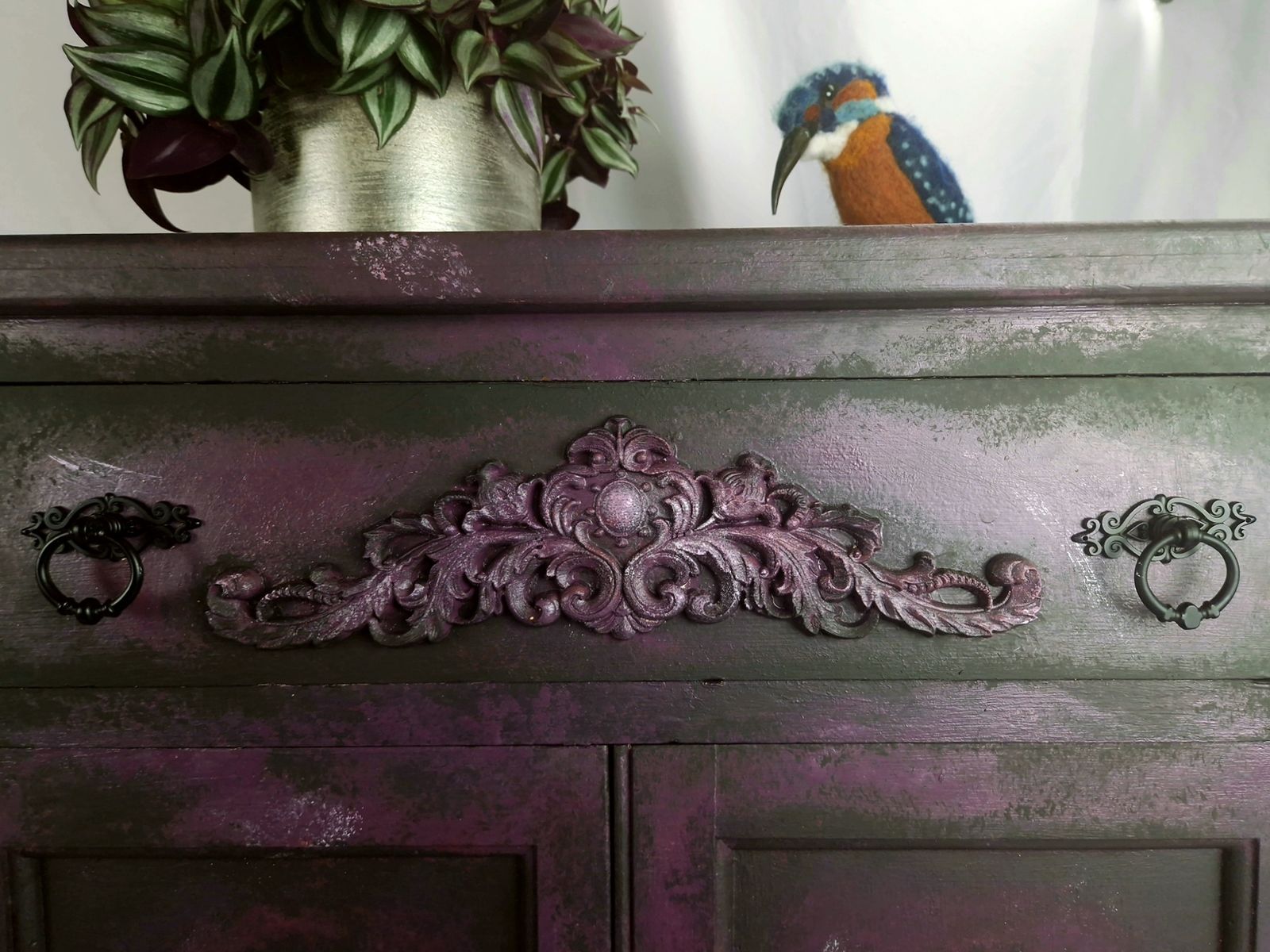 photo for sale Gothic Sideboard With Floral Outlays • Handmade Furniture By Ripleys Nest