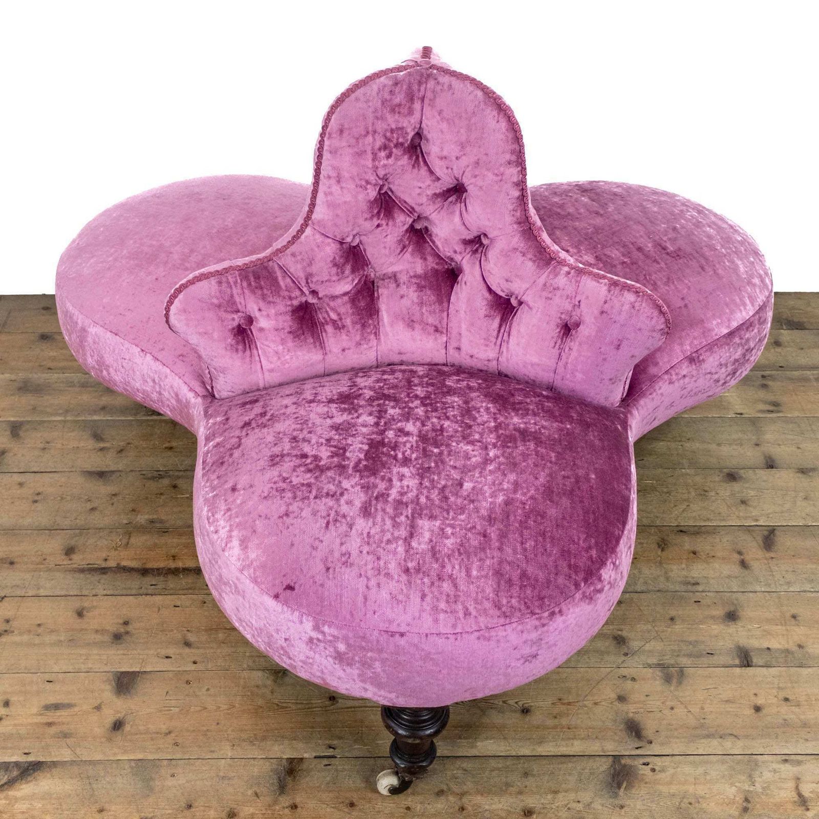 Victorian Antique Confidante  Victorian Sofa photo for sale