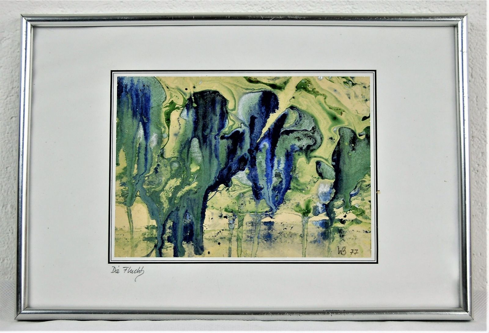 Escape, A Small Abstract Painting Made In 1977 By Wb photo furniture