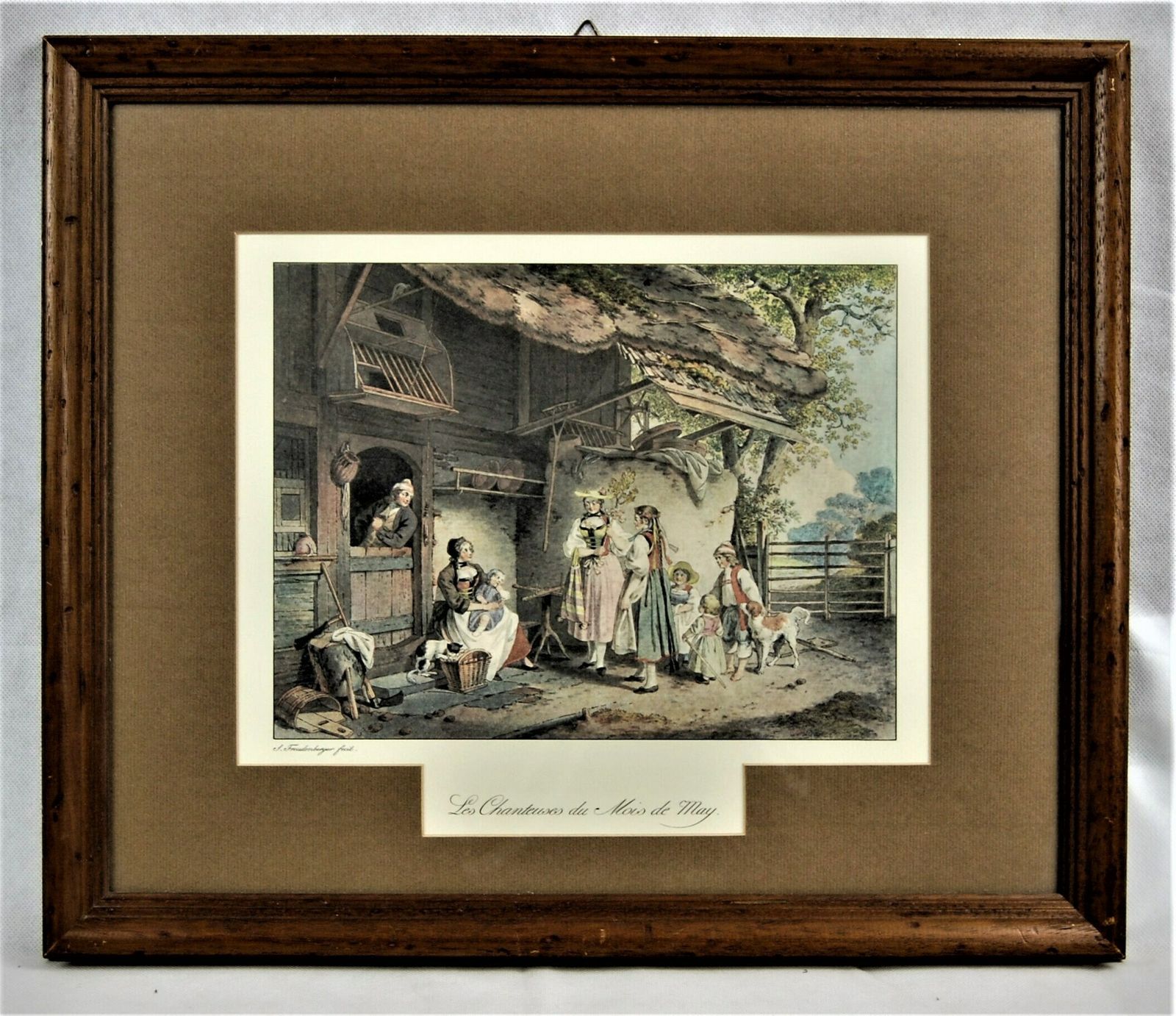 photo for sale Sigmund Freudenberger (1745   1801)   The Singers Of The Month Of May. Vintage Print